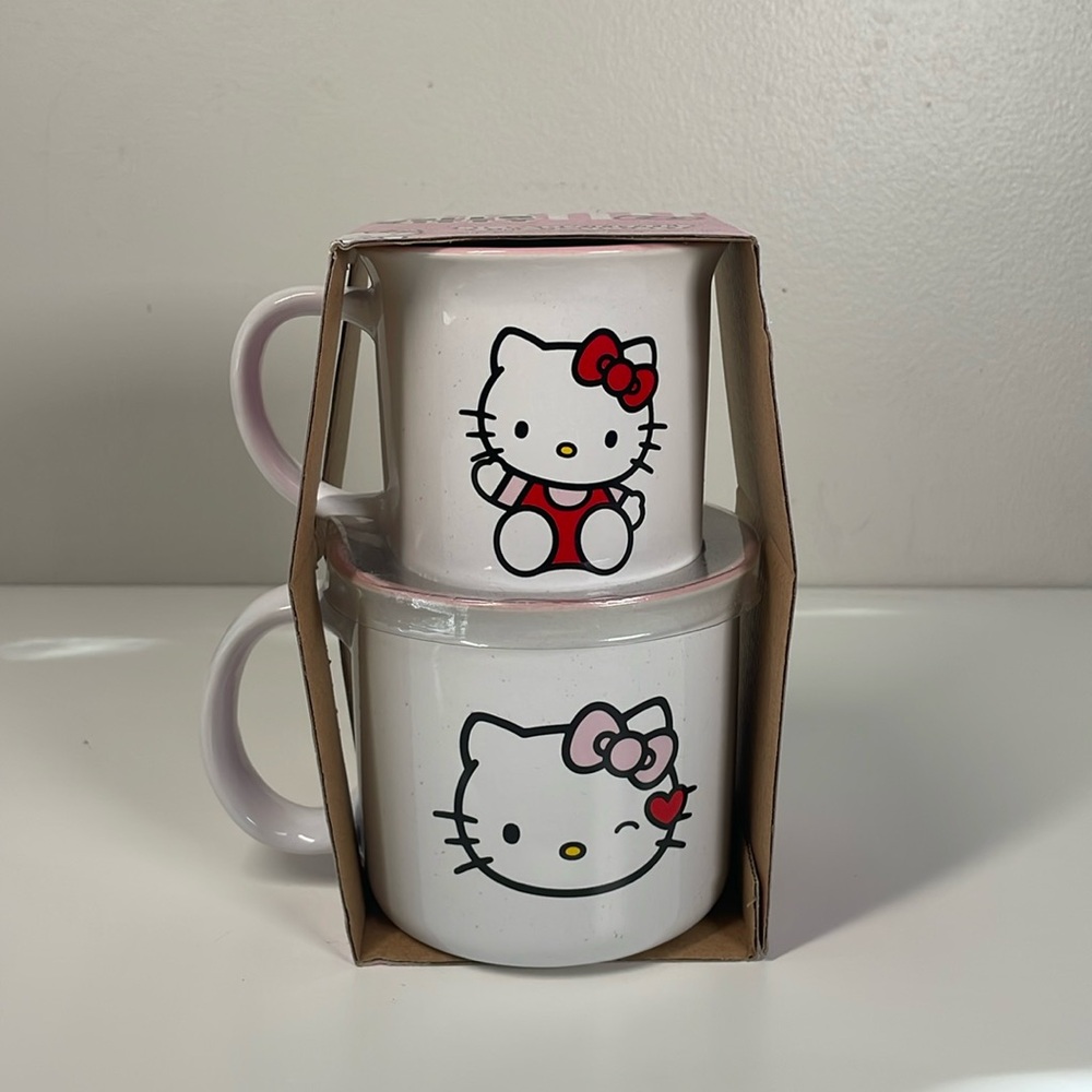 Hello Kitty Big and Little 2pc Mug Set